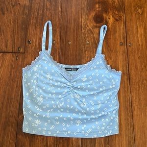 Shein blue lace tank top